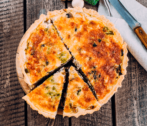 TORTA DE TALOS E CASCAS